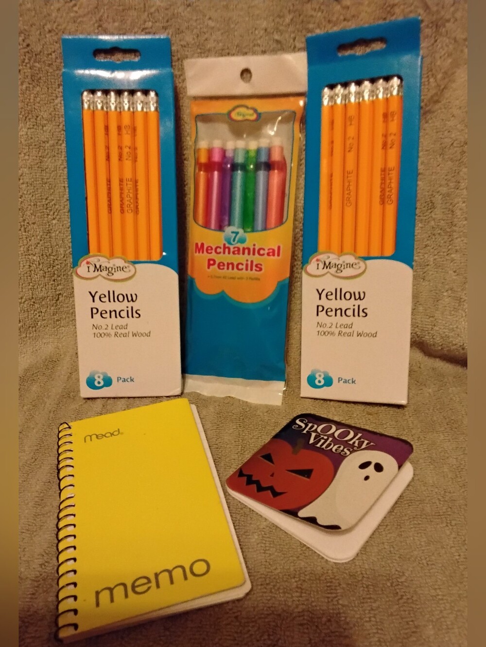 Kids stationery items 2 Pk No.2 Pencils , 1 Pk Mechnical Pencils Sm Memopad